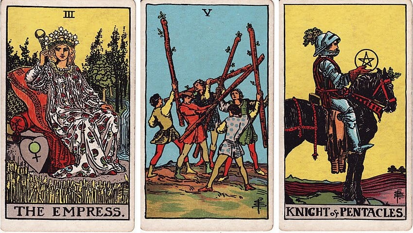 Image of Betty Jane Ware's February 1st Three Card Spread.