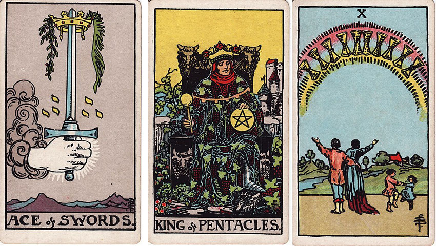 Image of Betty Jane Ware's Three Card Spread.