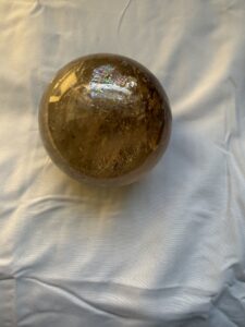Betty Jane Ware - Citrine crystal ball.